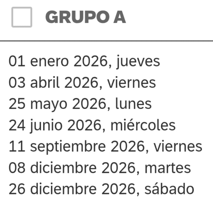 Grupo A 2026